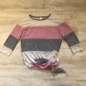 Neapolitan Asymmetrical Yoga Top